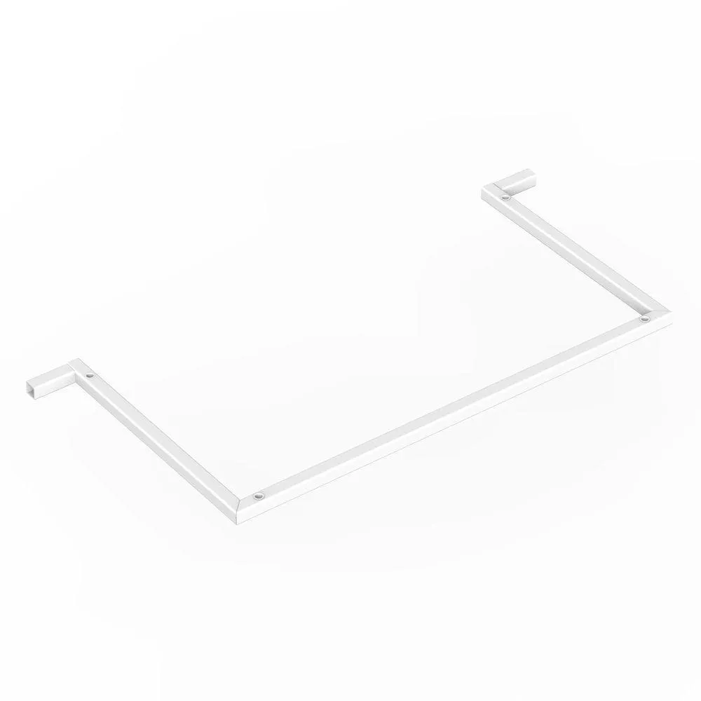 Barre de suspension en U blanche L60,5xP28cm