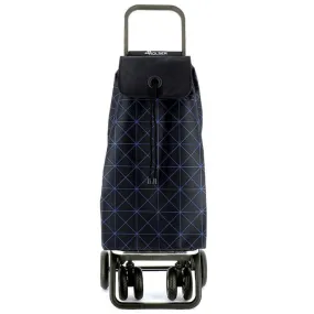 Chariot de course Rolser Star, bleu (roues avant pivotantes) | MarketOnWeb