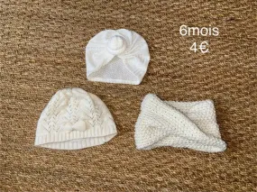Lot bonnets fille - Tape à l'œil - Prématuré  | Beebs