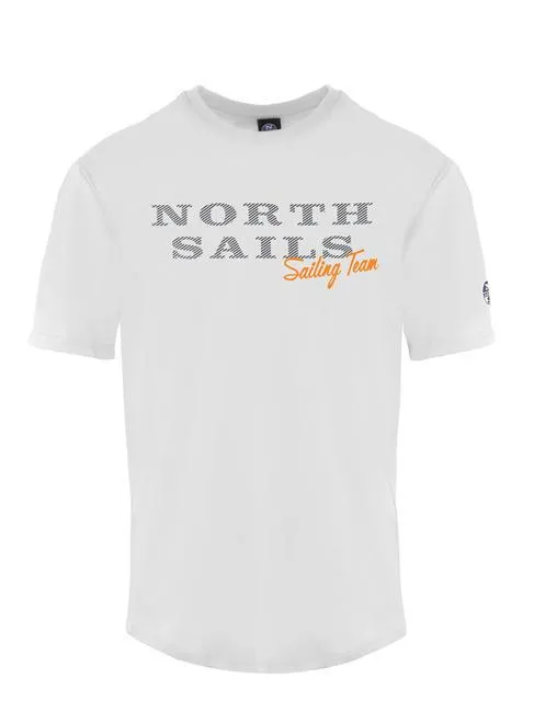 North Sails Sailing Team T-Shirt En Cotton Blanche - Achetez À Prix Outlet!