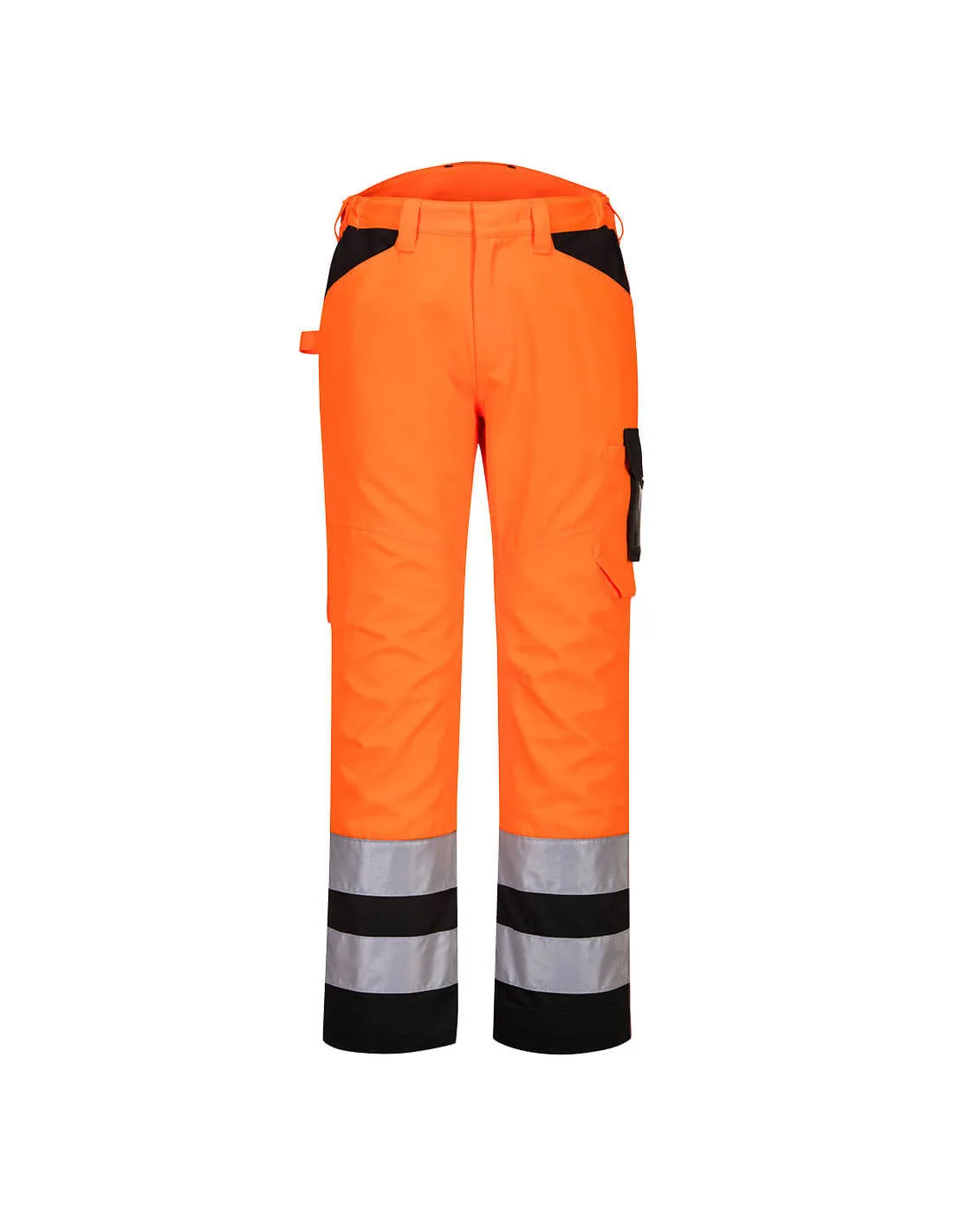 Pantalon de service Hi-Vis PW2 couleur : Orange/Noir taille 36 - PORTWEST - - PW241OBR28PORTWEST