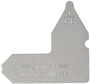 Starrett 167-1/16 Jauges de rayon 1/16"